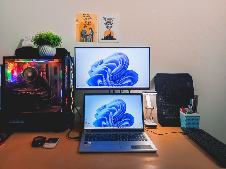 desk setup candid lifestyle lifestyle photo 2
