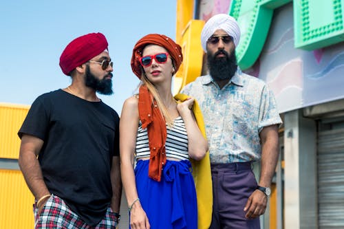 Photo of Woman Wearing Orange Turban