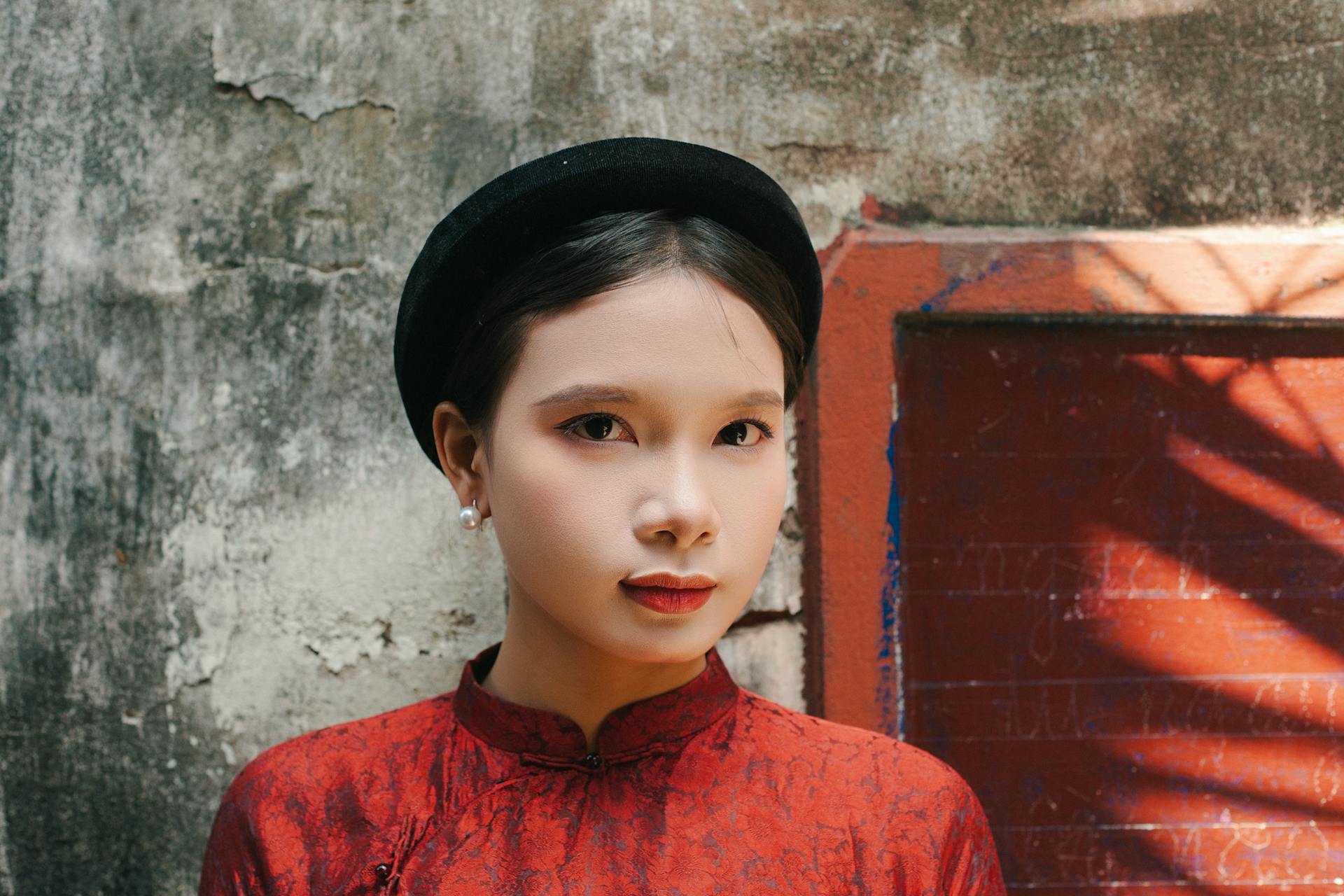 Traditional Vietnamese Portrait in Hanoi