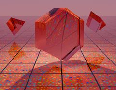 Colourful 3D shapes on a neutral studio ground — photo by Steve A Johnson on Pexels