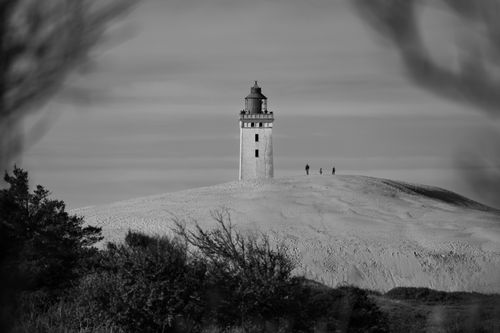 бесплатная величественный маяк рубьерг кнуде в дании Стоковое фото