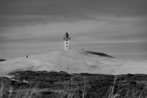 бесплатная Величественный маяк Рубьерг Кнуде в Лёнструпе Стоковое фото