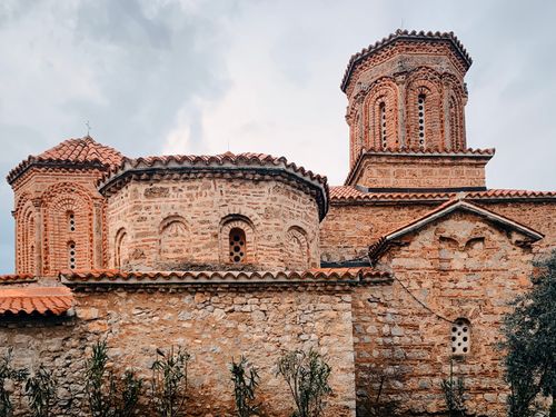 Free Explore the ancient architectural beauty of a historic monastery in Ohrid, North Macedonia. Stock Photo