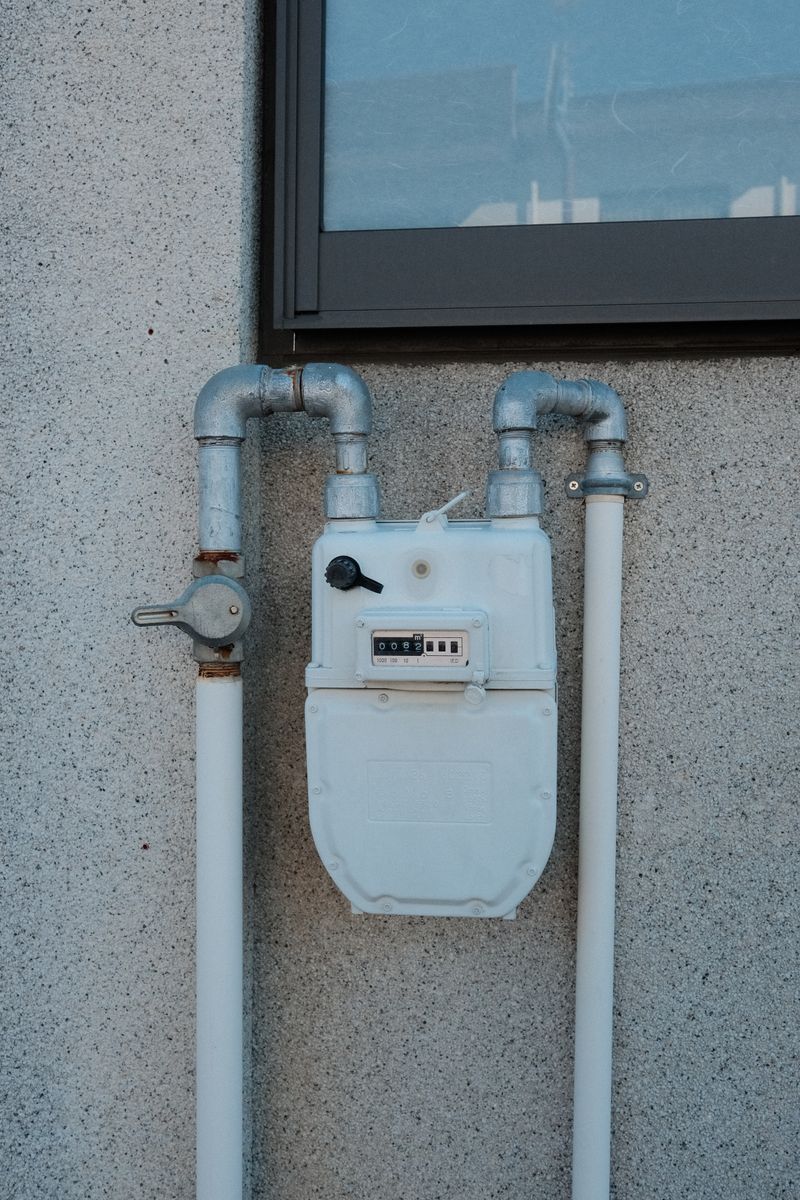 Wall-mounted tankless water heater and its plumbing connections