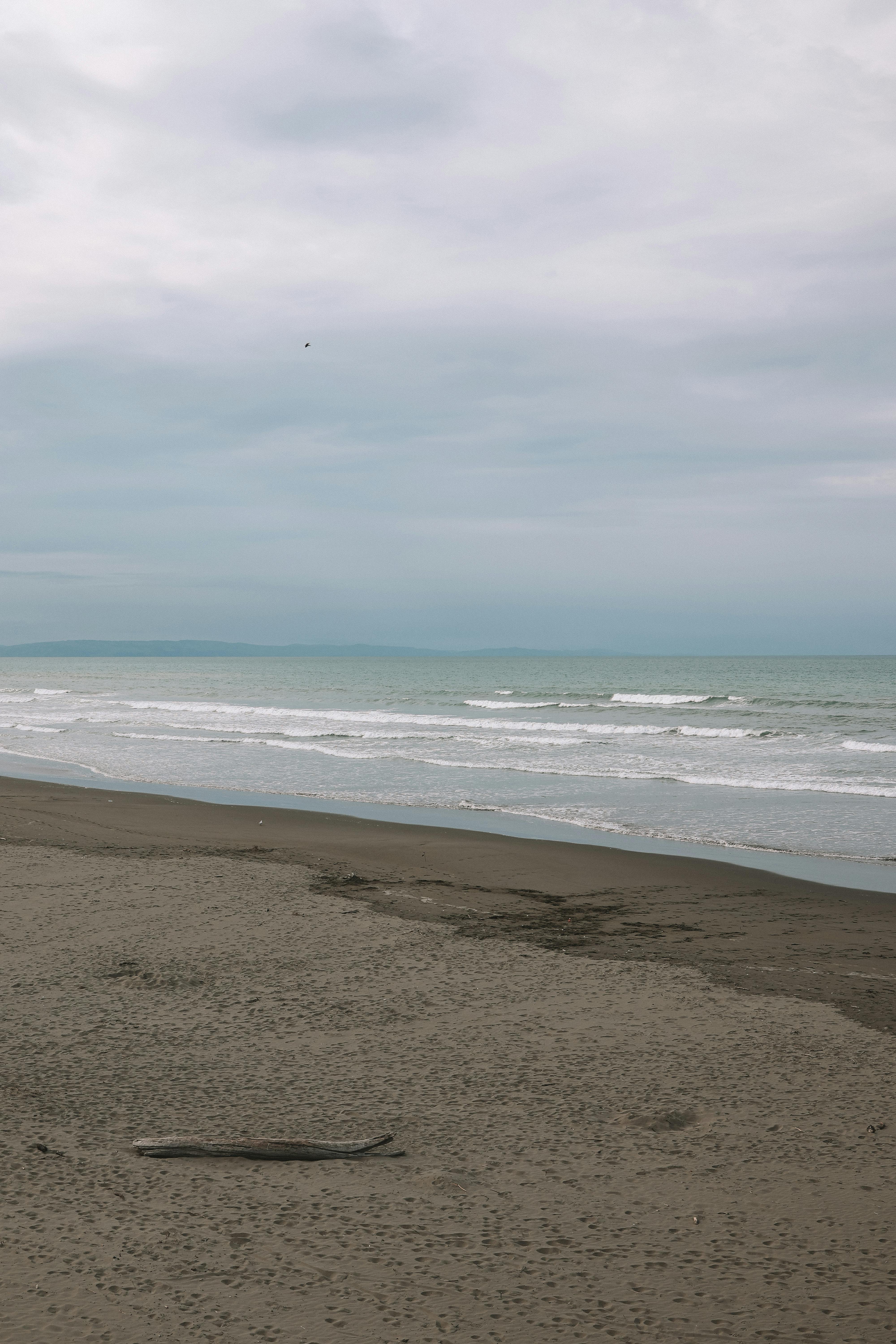 serene beach view at christchurch coast