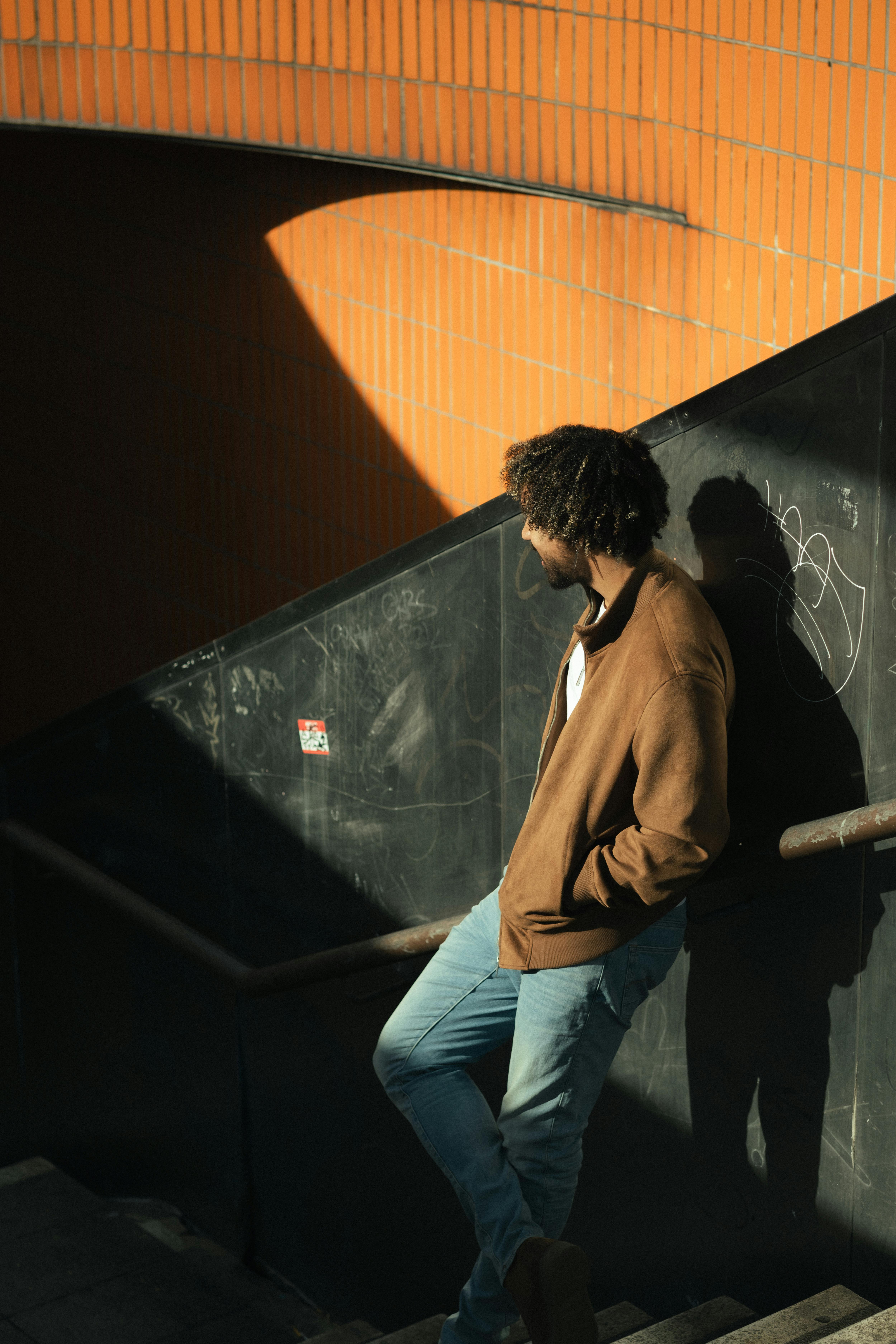 Gratuit Portret De Toamnă Moody Pe Scara Berlinului Fotografie de stoc