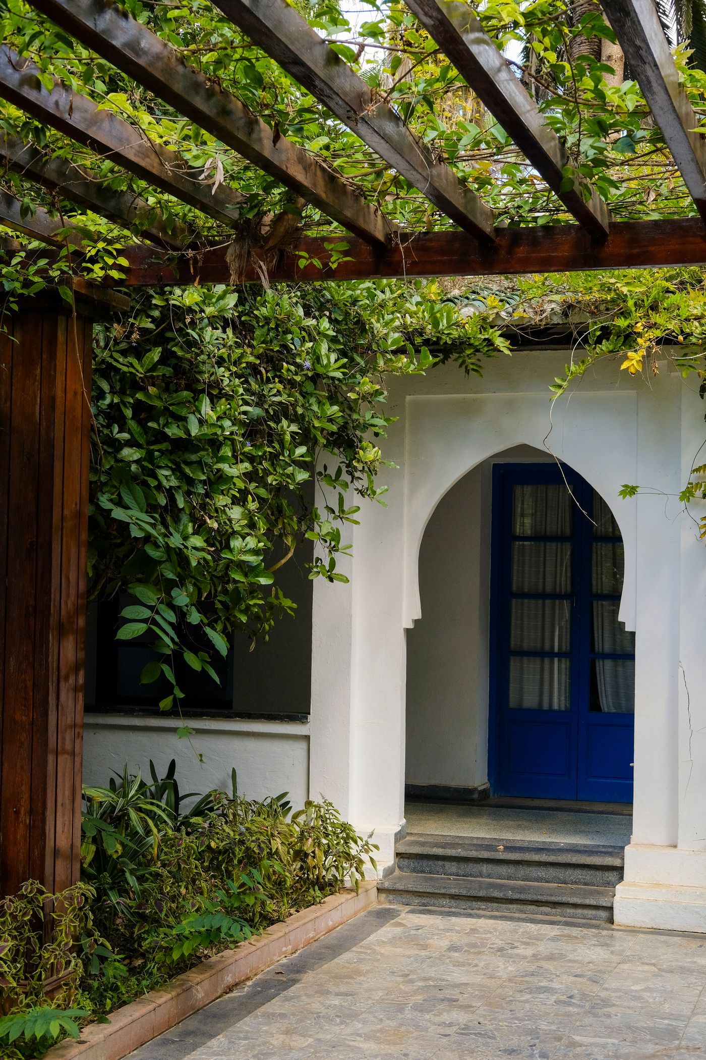 The pergola walk, Maithili Villa