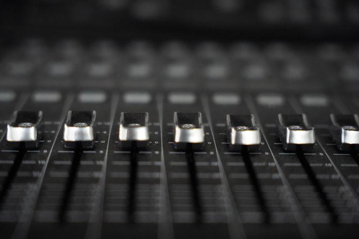 Studio mixing desk, photo by David Maat on Pexels