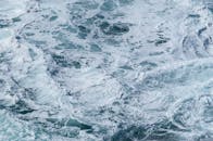 迷人的海浪特写创造出动态的图案和纹理