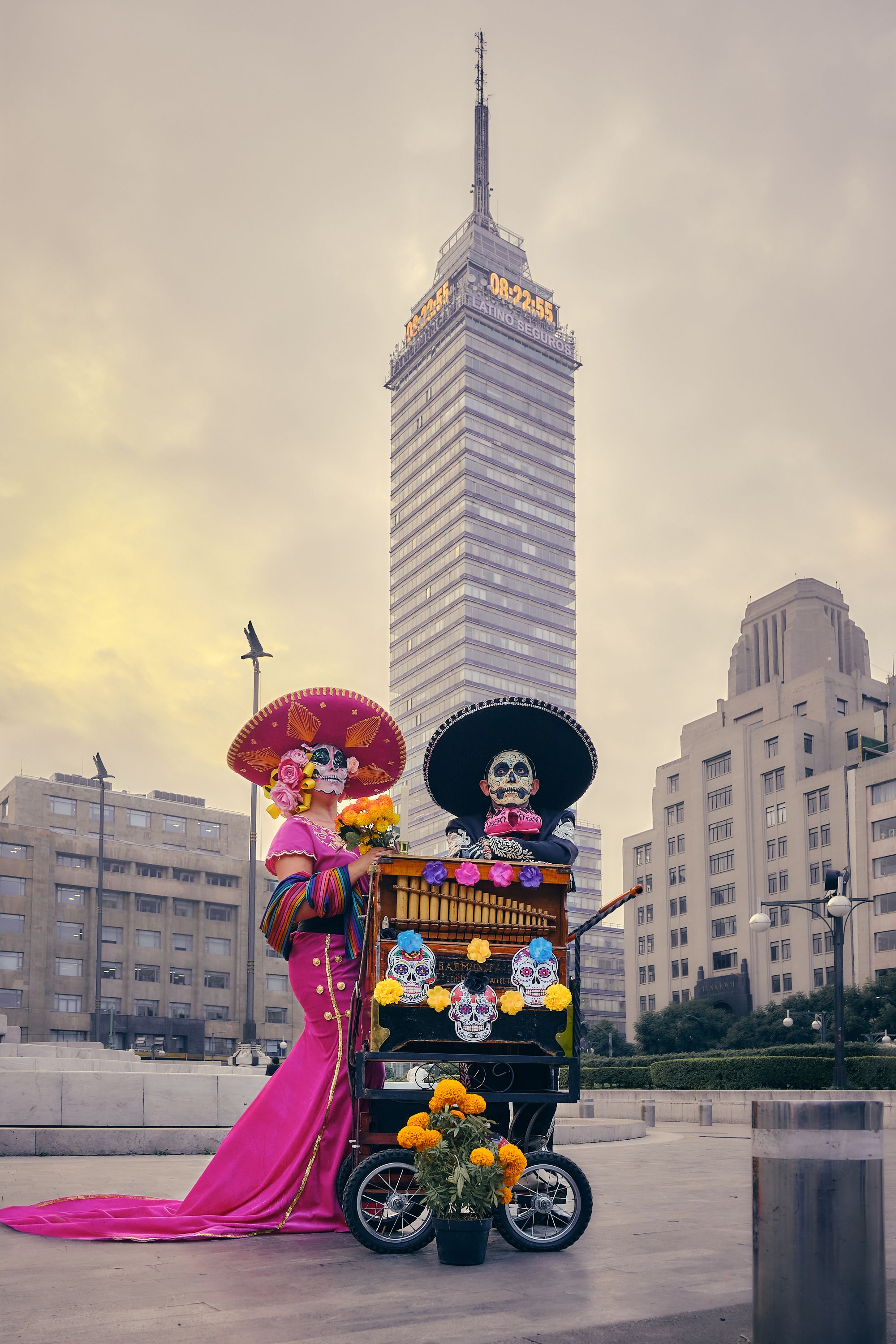 Vibrant Day of the Dead Celebration in Mexico City · Free Stock Photo