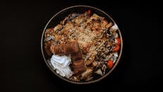 Delicious Chocolate Dessert Bowl with Toppings