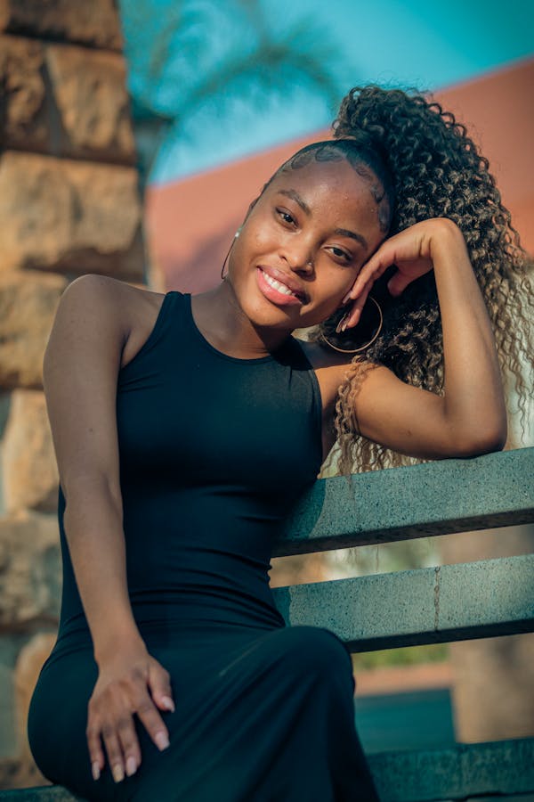 Smiling African professional