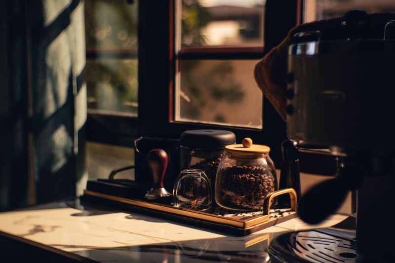 Coffee station.