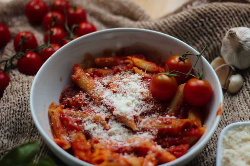 Penne with Cherry Tomatoes