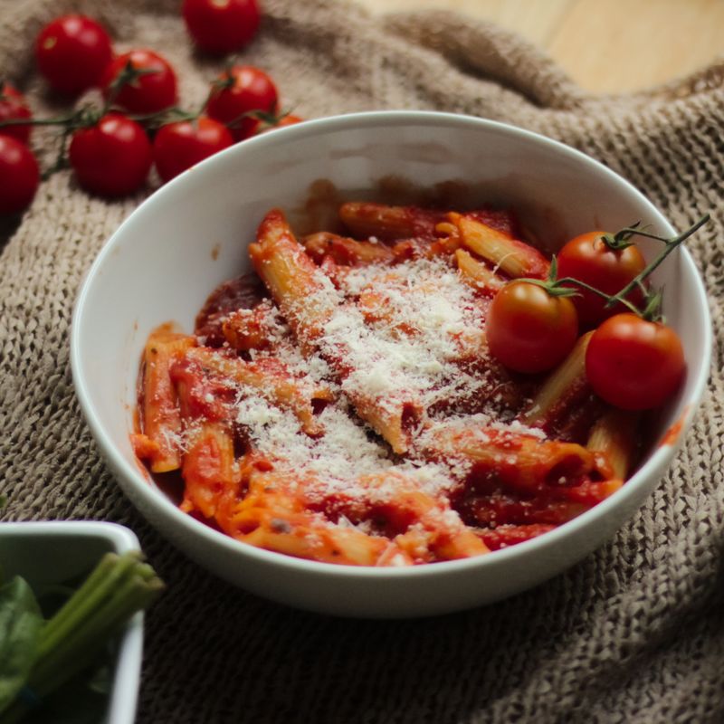 Tomato Basil Pearl Couscous Pasta Style