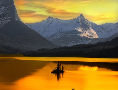 Snow-covered Mountain