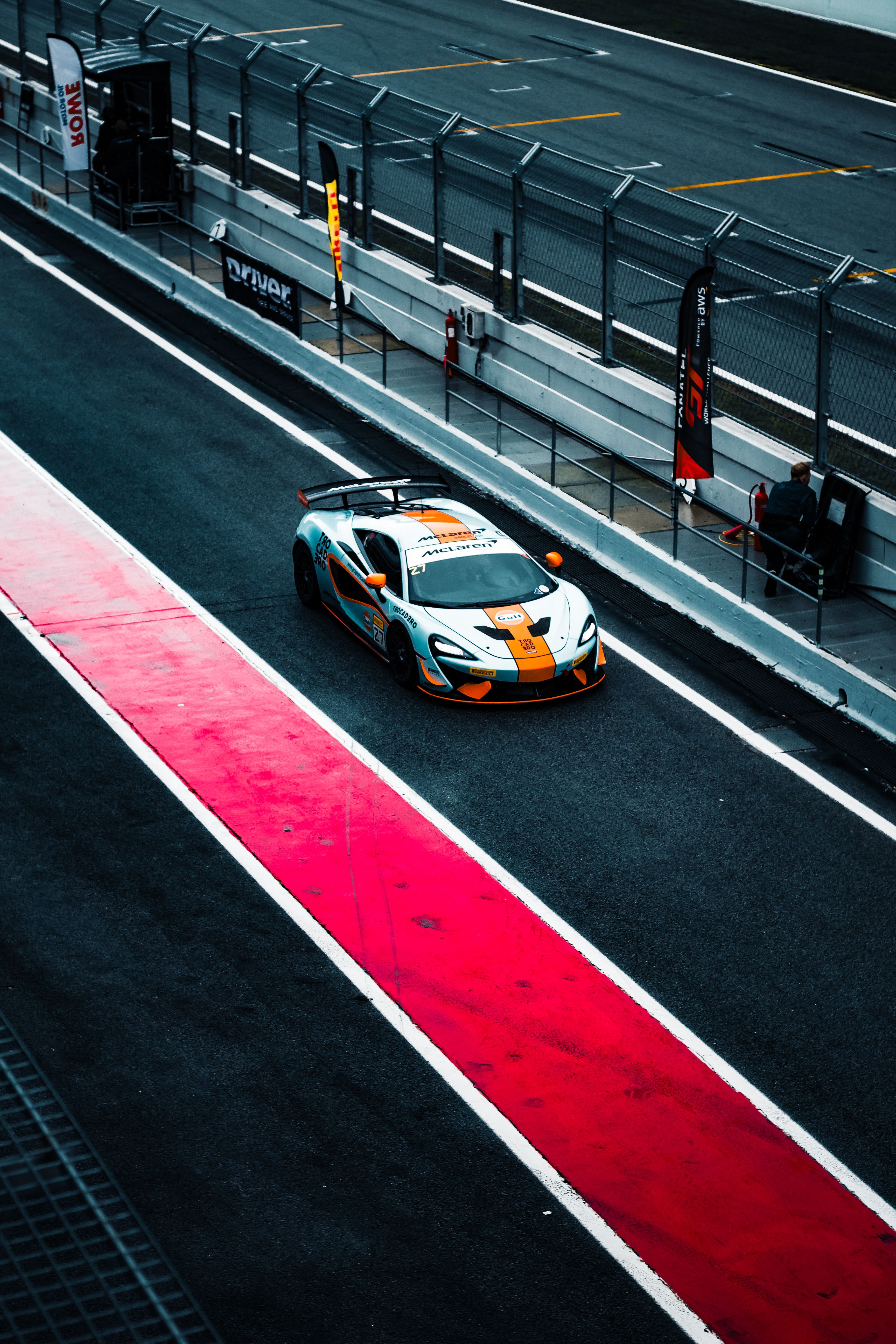 Luxury Sports Car at CT Speedway Racing Track · Free Stock Photo