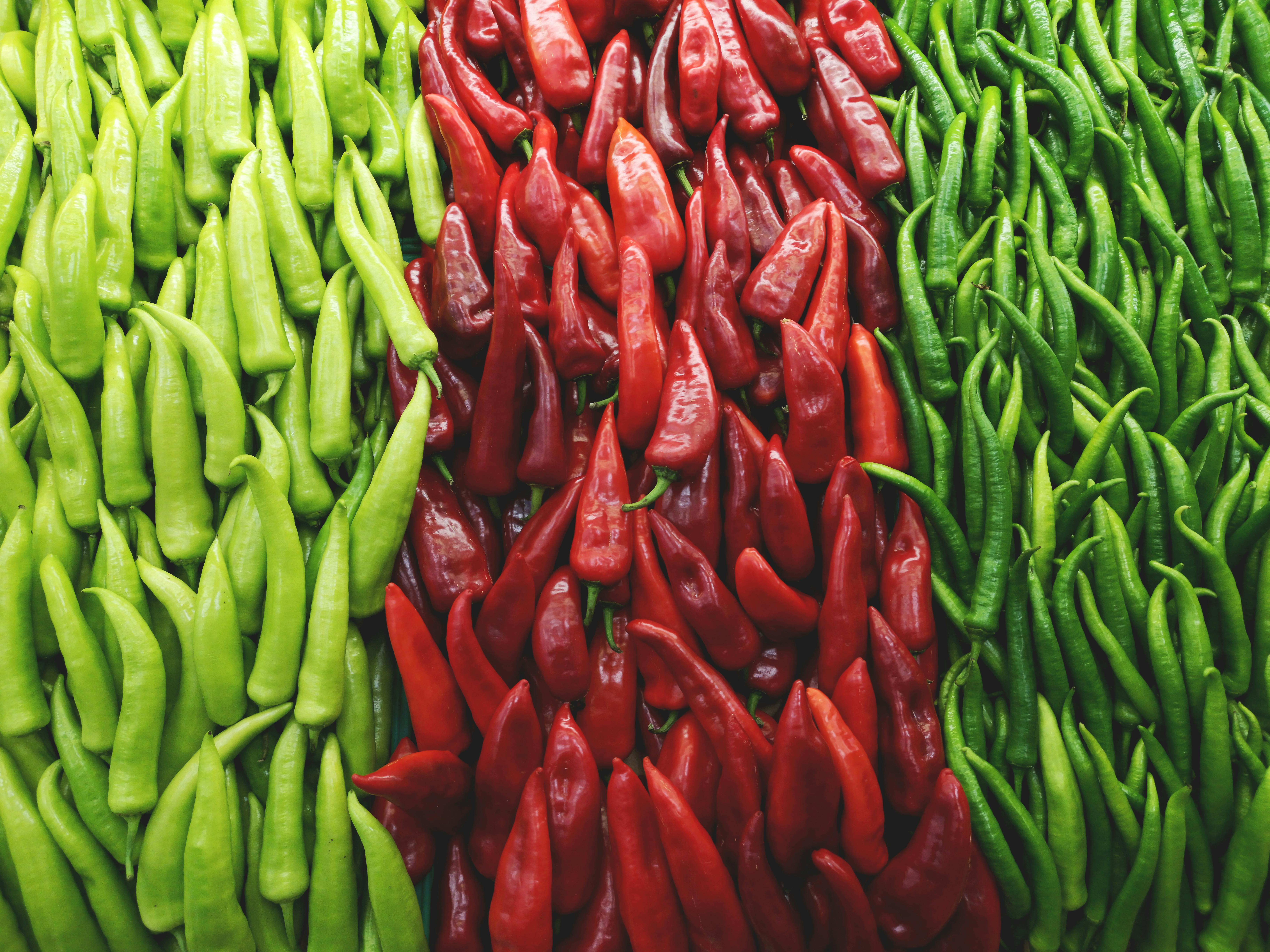 Red chili pepper wallpaper, market in Indonesia Stock Photo - Alamy