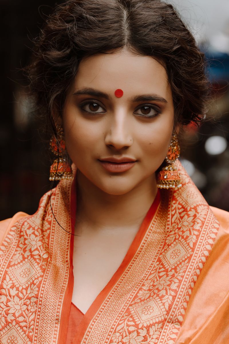 Portrait of Woman in Traditional Indian Attire · Free Stock Photo