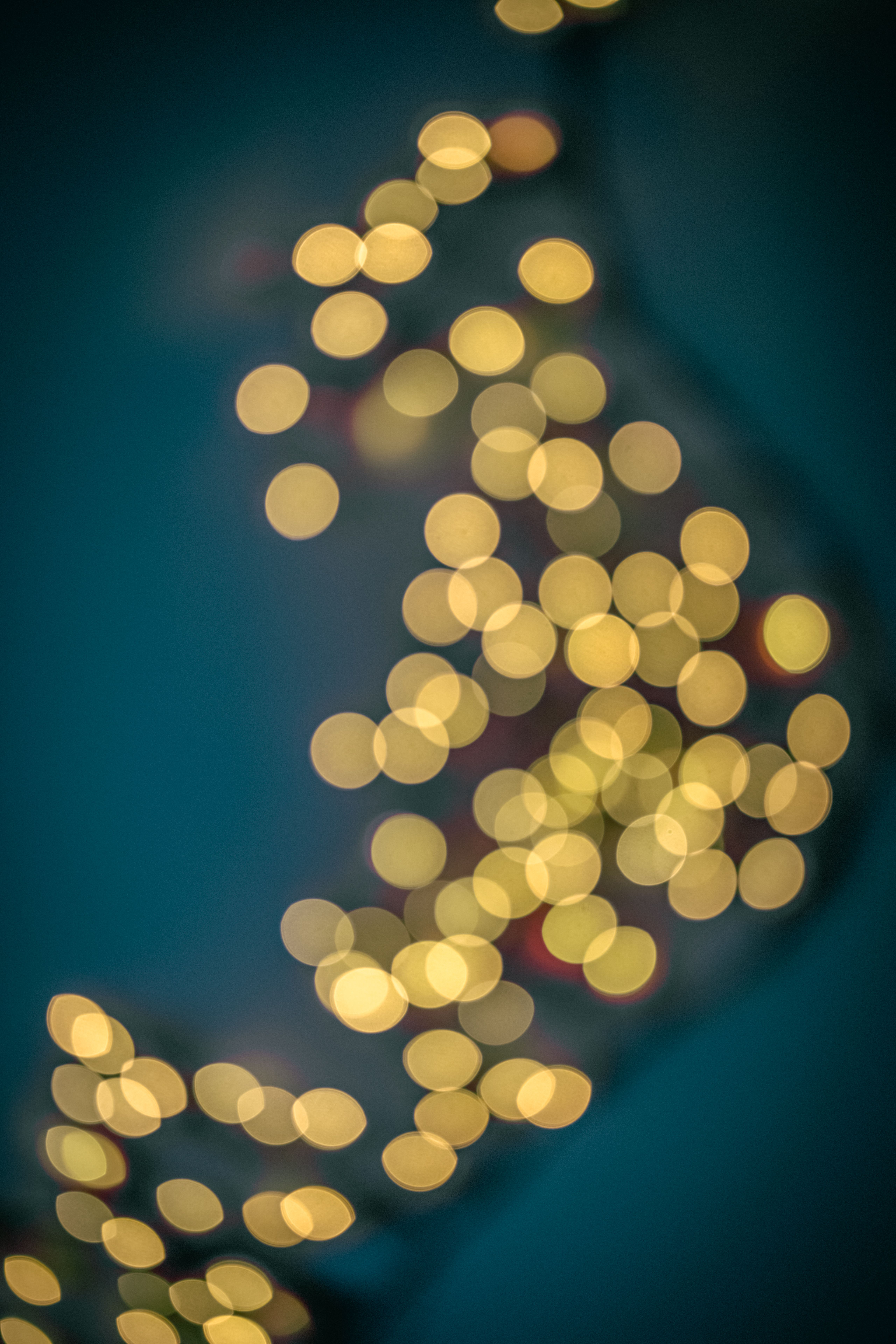 Abstract Bokeh Lights on Blue Background · Free Stock Photo