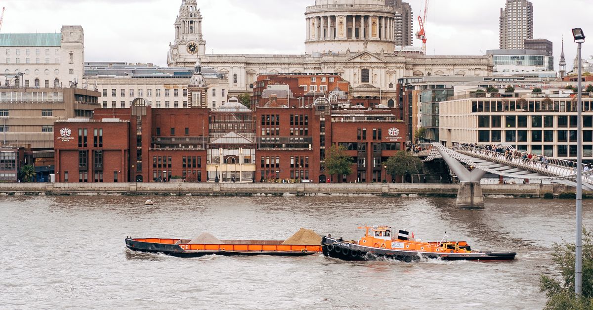 View across the Thames from London’s South Bank toward St. Paul’s Cathedral.