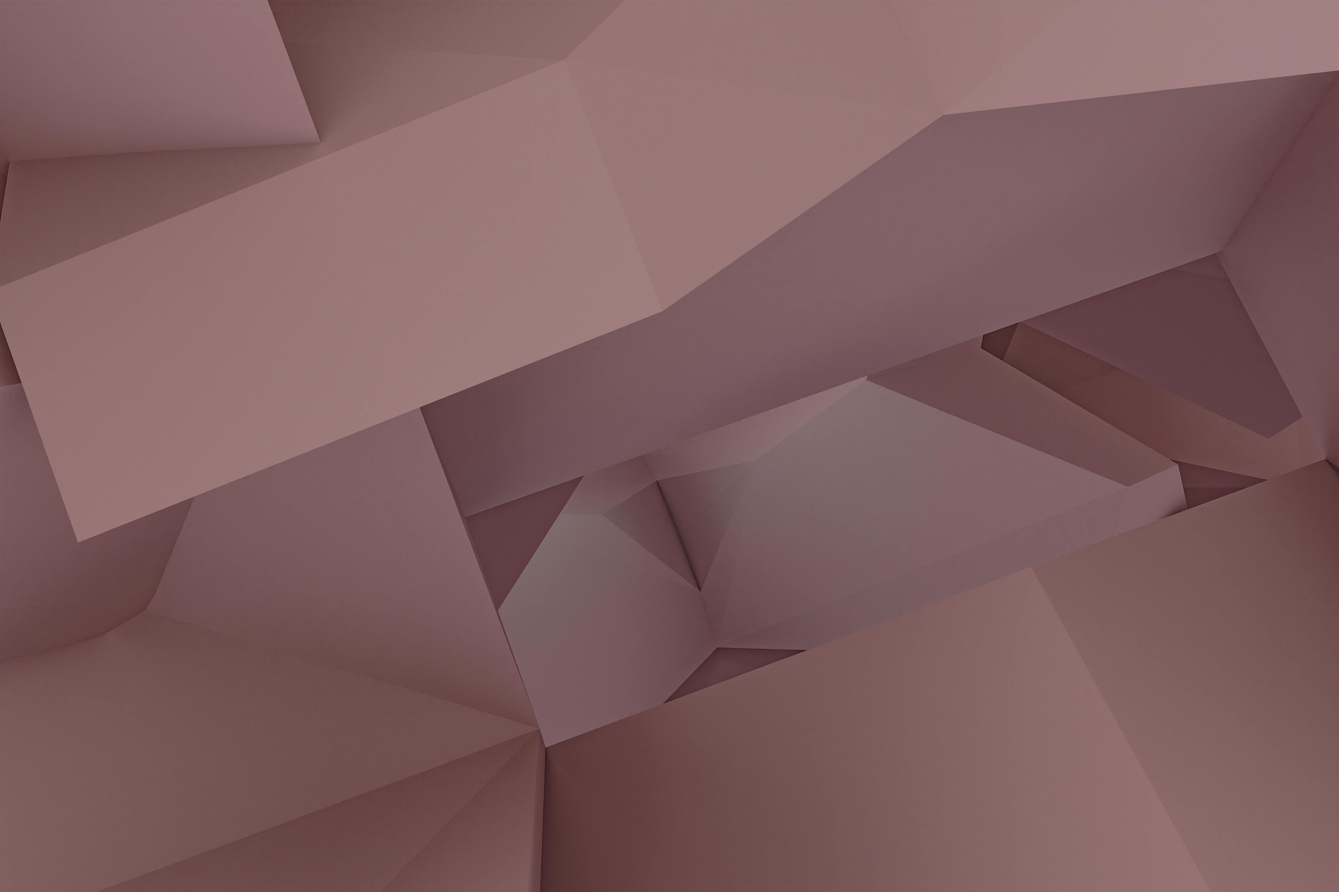 Ücretsiz Yumuşak Pembe Tonlarında Soyut Geometrik şekiller Stok Fotoğraflar