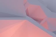 Geometric Abstract 3D Render in Pastel Colors