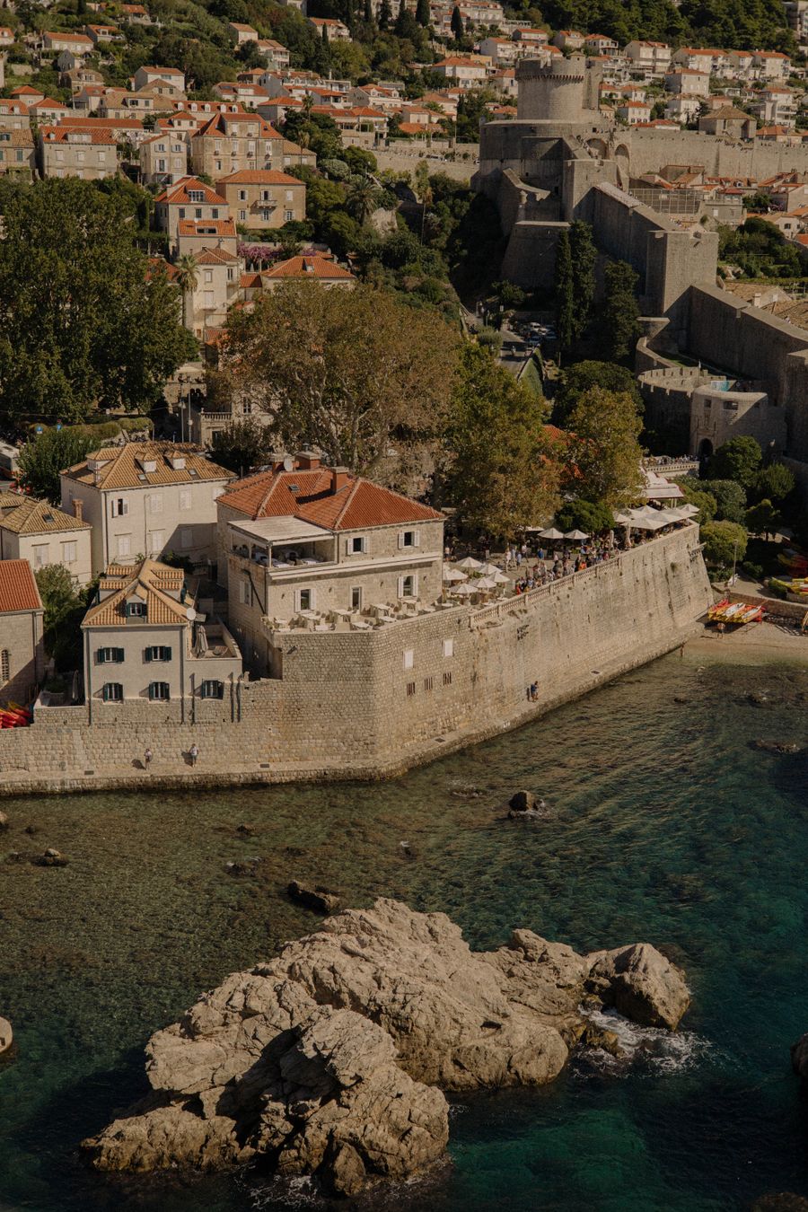 Dubrovnik seen from the sea — the perfect final destination for this classic Dalmatian route
