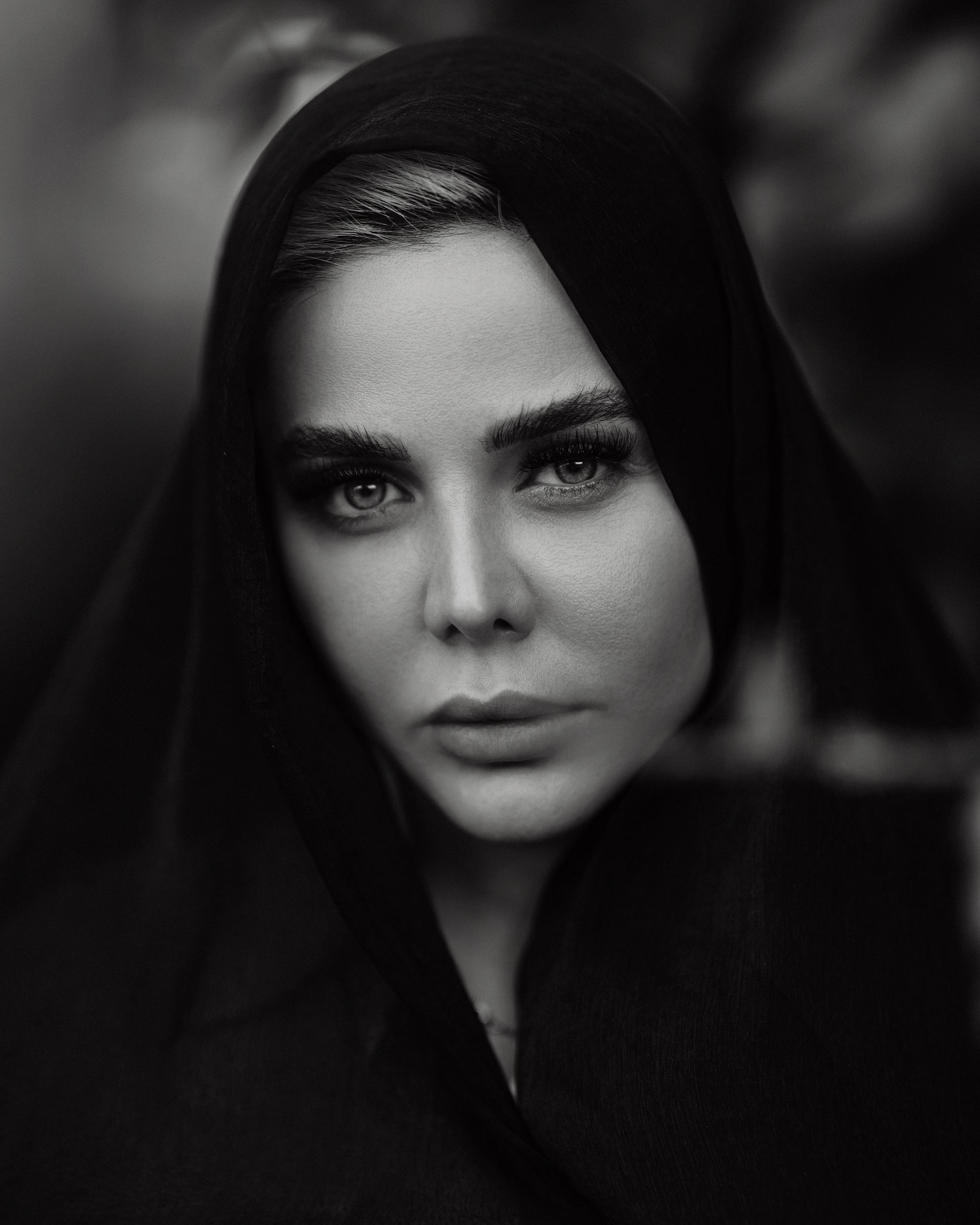 Elegant Black and White Portrait of a Woman · Free Stock Photo