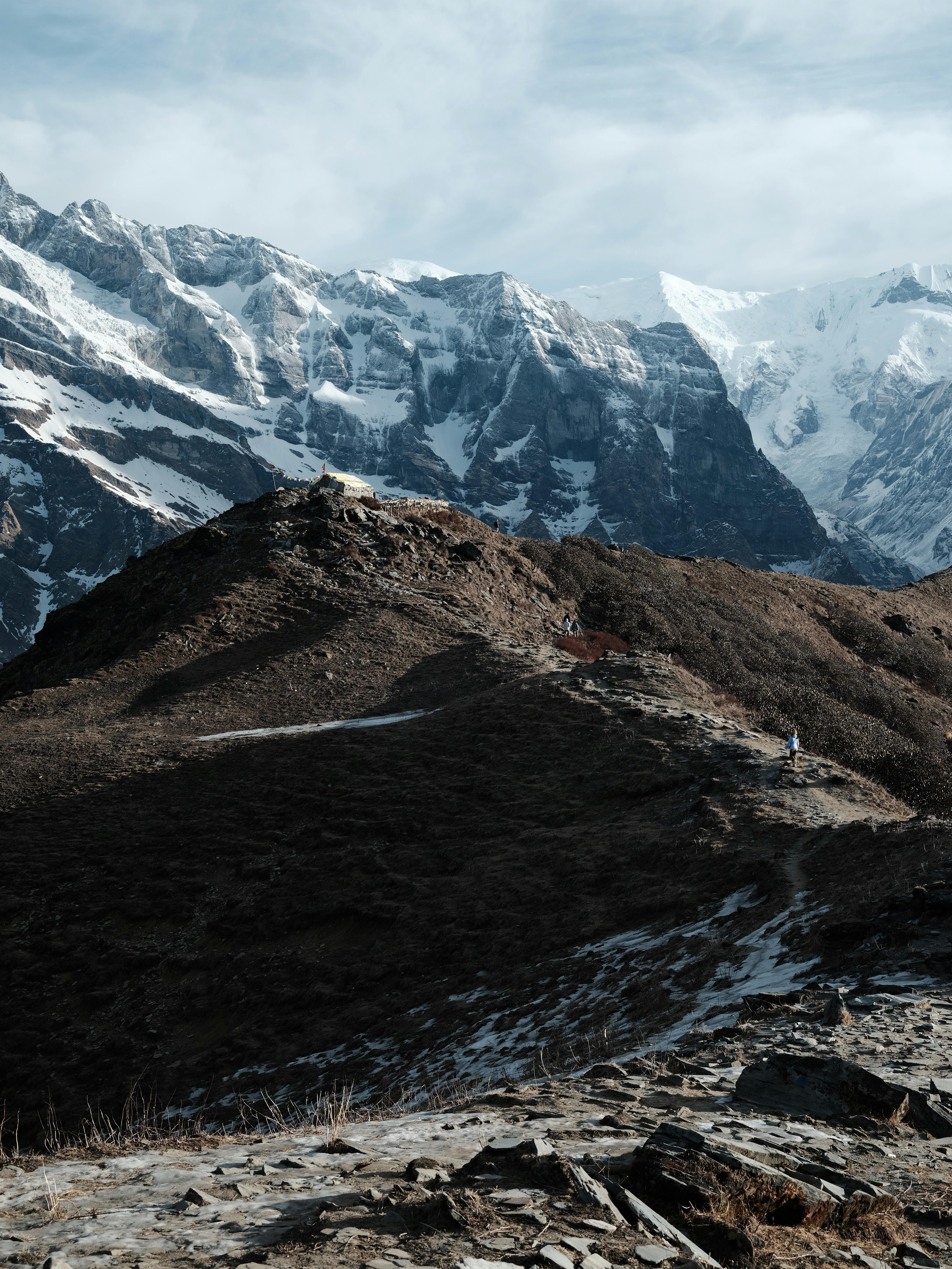 Stunning mountain landscape in Nepal, showcasing the majestic Himalayas.