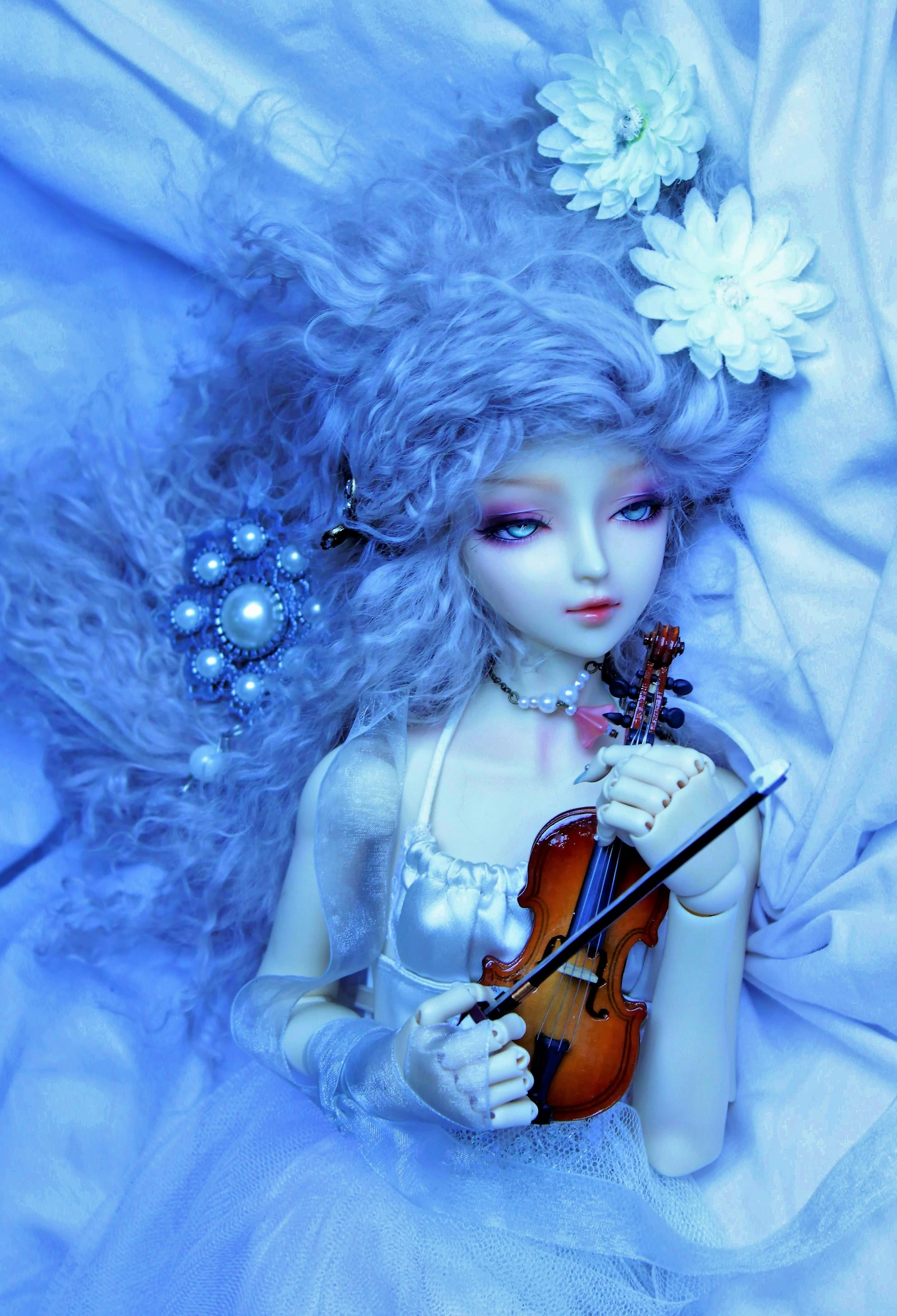 バイオリン 人形 壁紙の無料の写真素材