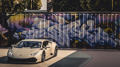 Parked Lamborghini Sports Coupe