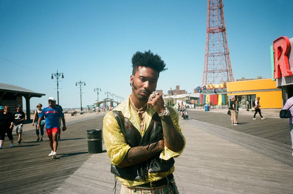 Man Wearing Yellow Long-sleeved Shirt