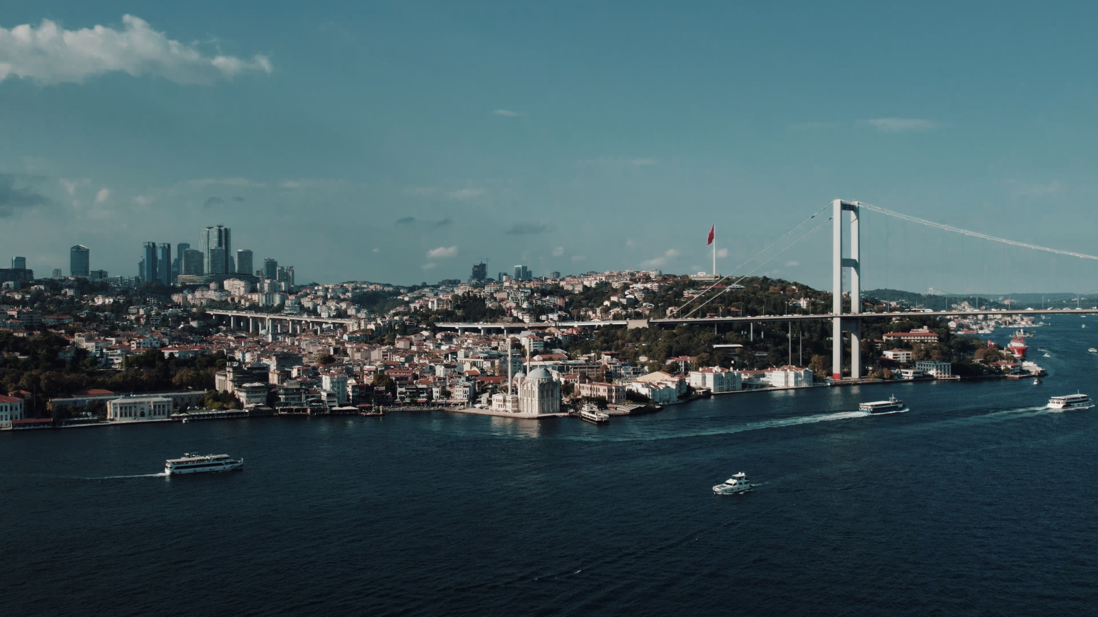 Vista Aérea Del Puente Del Bósforo En Estambul · Foto de stock gratuita