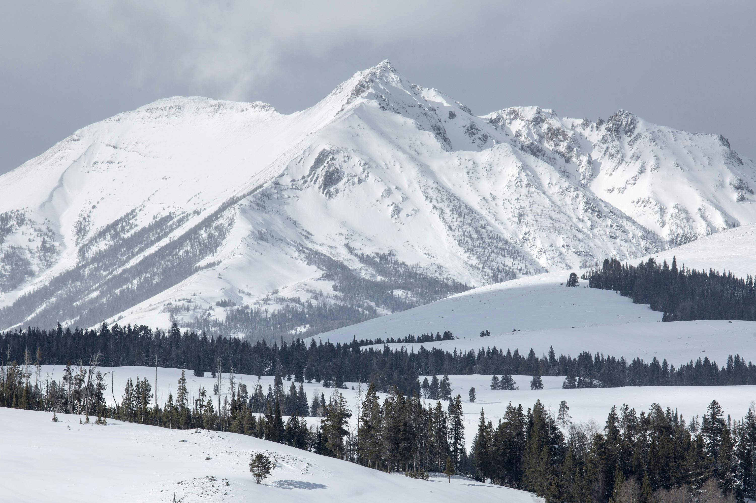 Snow Mountain Under Cloudy Sky \u00b7 Free Stock Photo