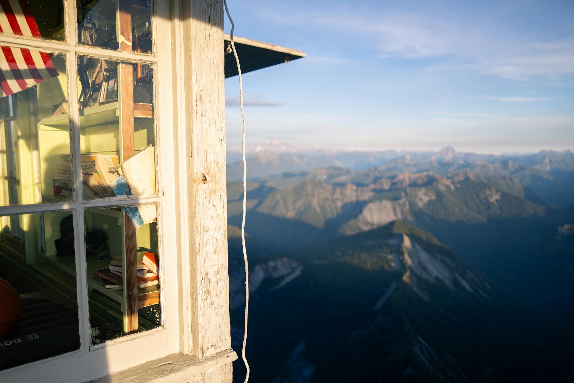 Scenic View from Mountain Lookout in Washington