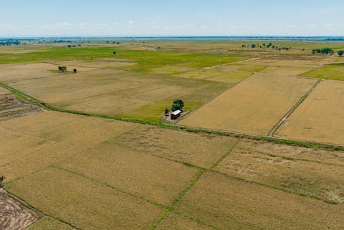 Aerial View Of Tanzanian Agricultural Fields Free Stock Photo aerial-view-of-tanzanian-agricultural-fields-free-stock-photo