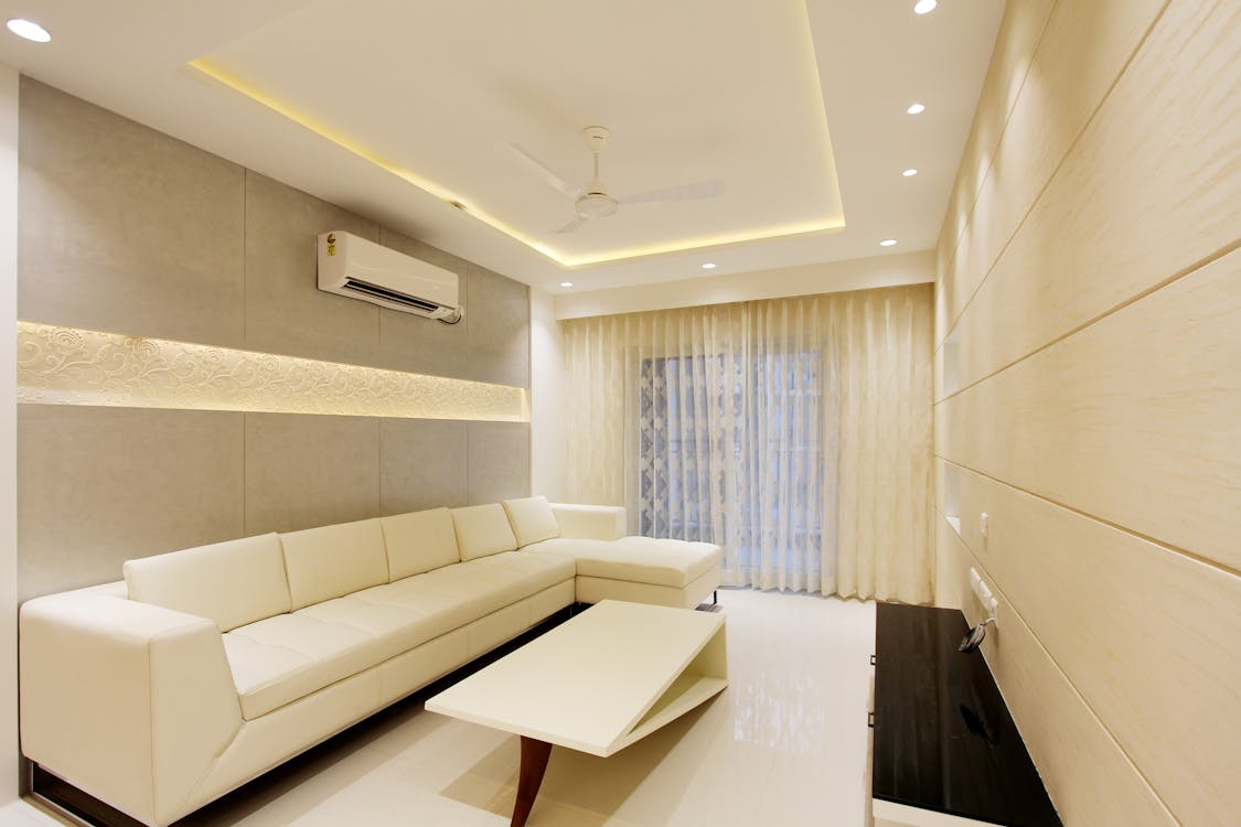 ac, ceiling, coffee table