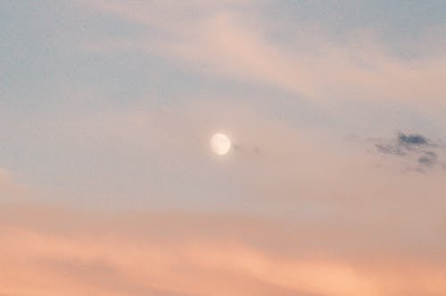 Moon during Daybreak 