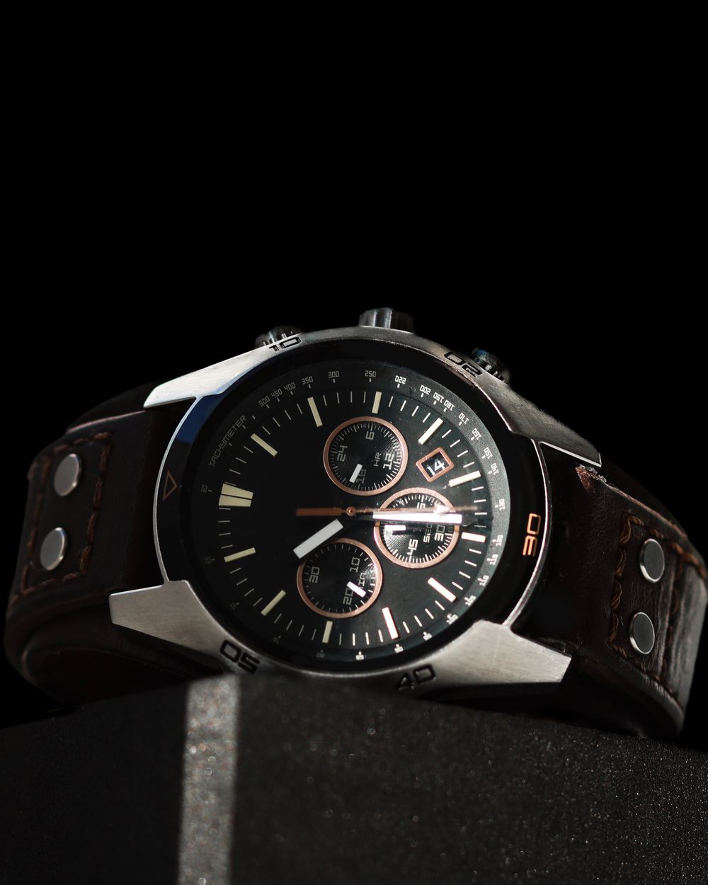 Slate slim quartz dress watch