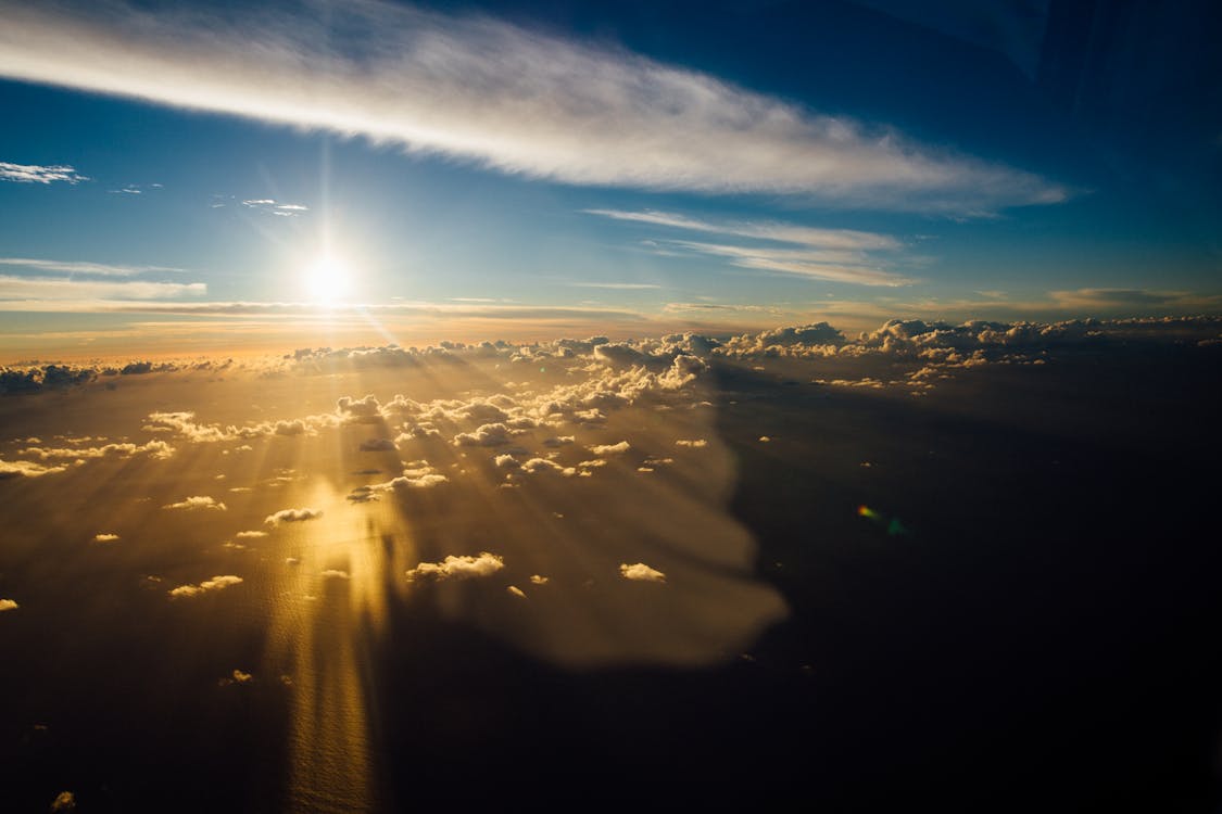 Free Silhouette Photo of Clouds Stock Photo