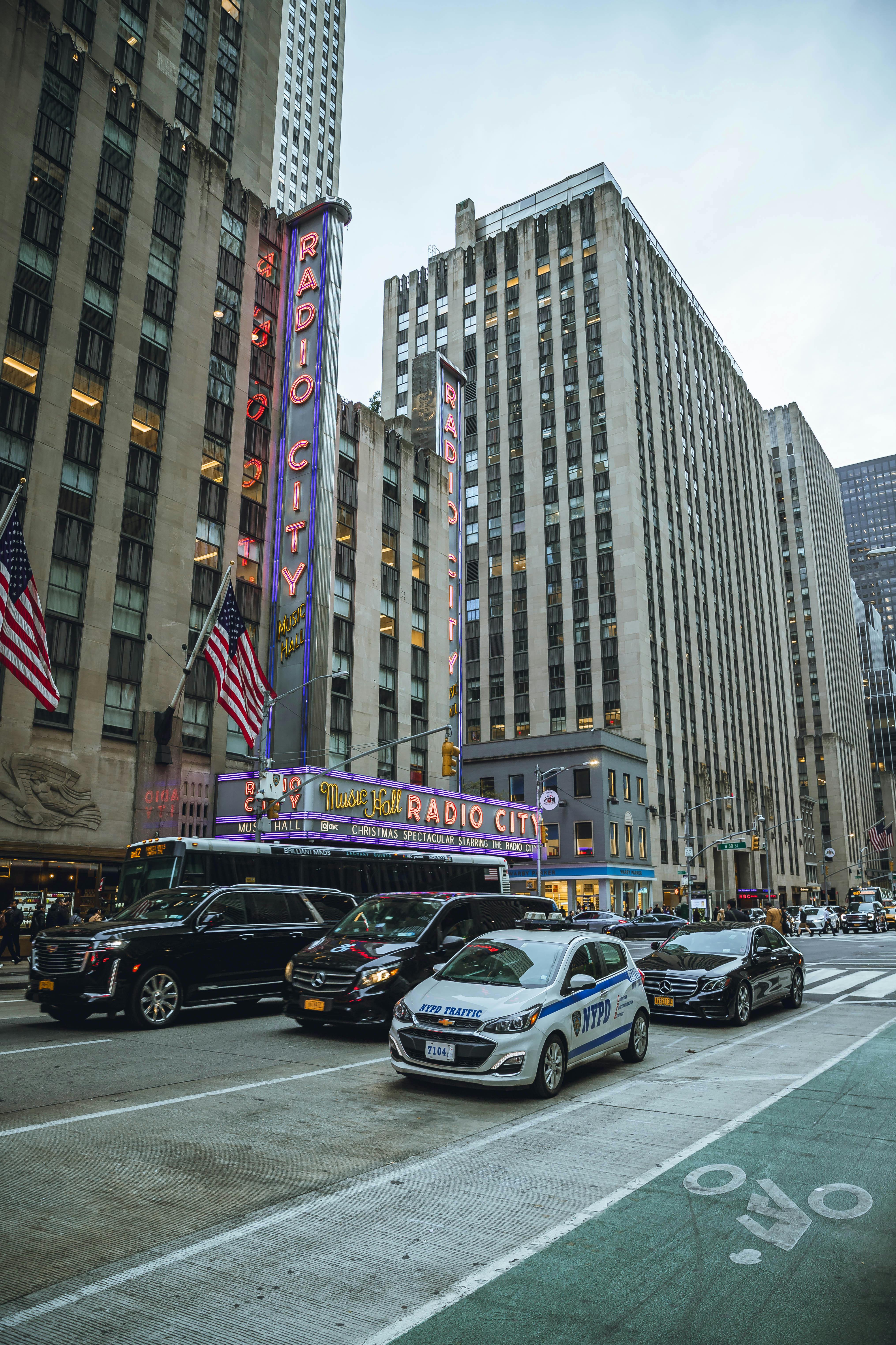 ingyenes Az Ikonikus Radio City Music Hall New Yorkban Stockfotó