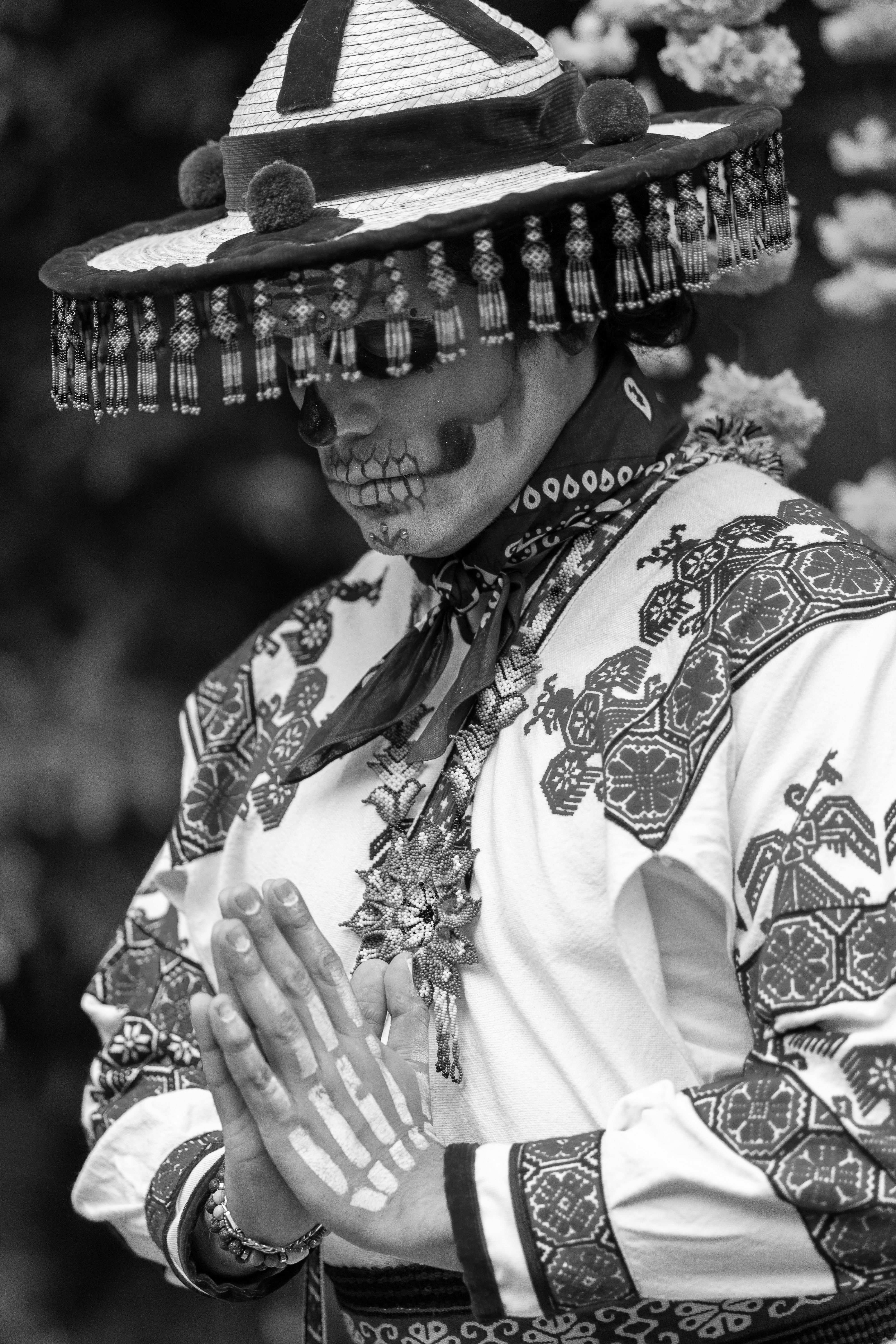 Traditional Dia de los Muertos Costume in Mexico City · Free Stock Photo