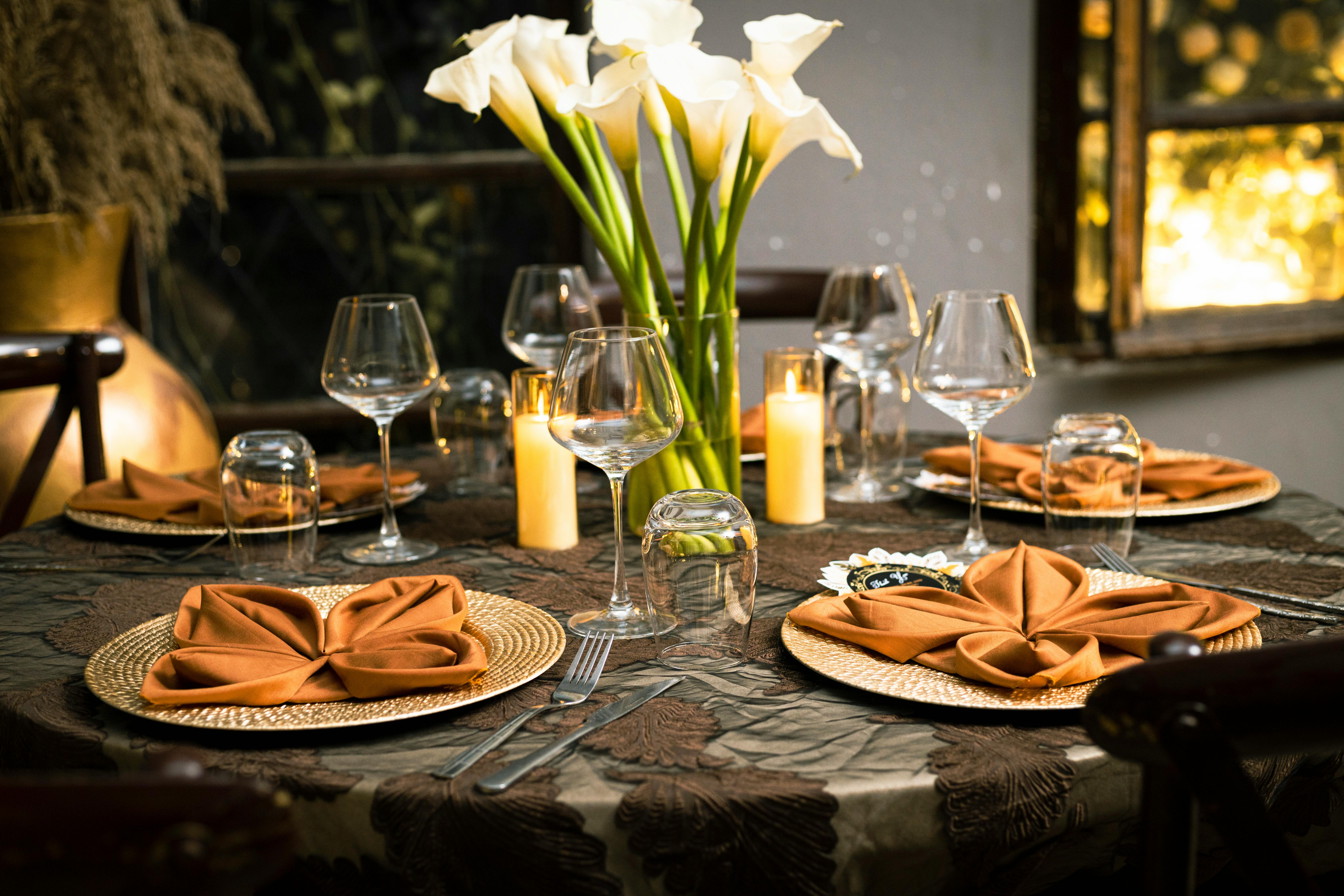Elegant dine-in setup
