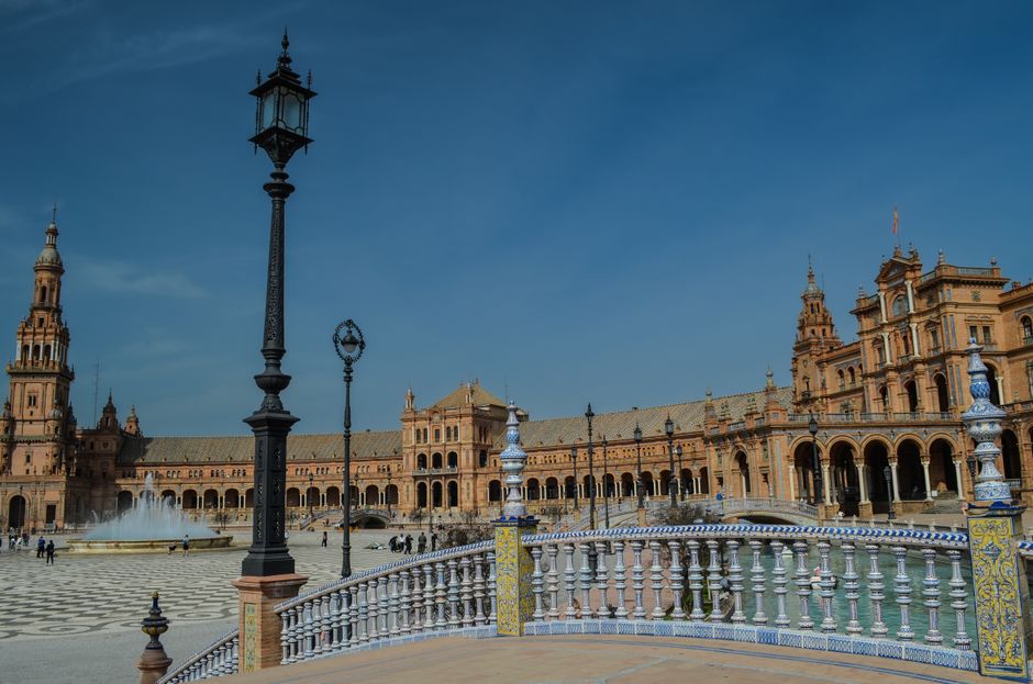 Plaza de España à Séville, Andalousie
