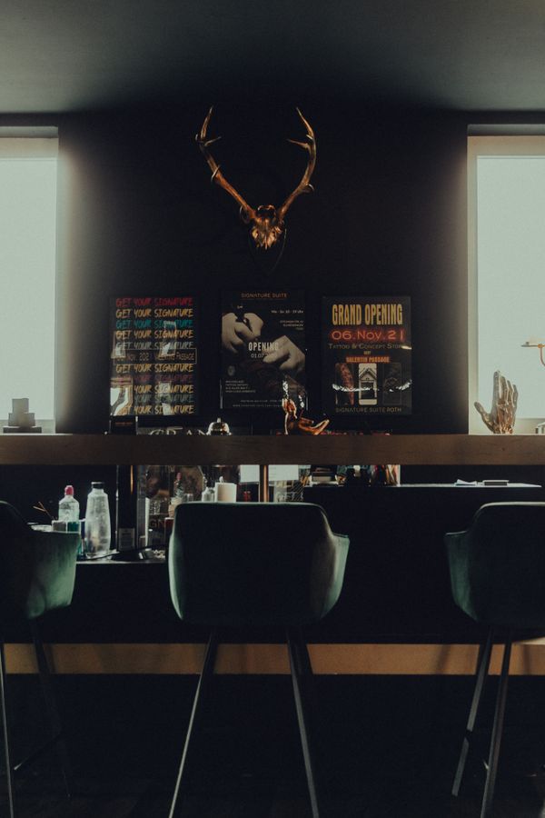 Recepción del estudio, decoración y ambiente