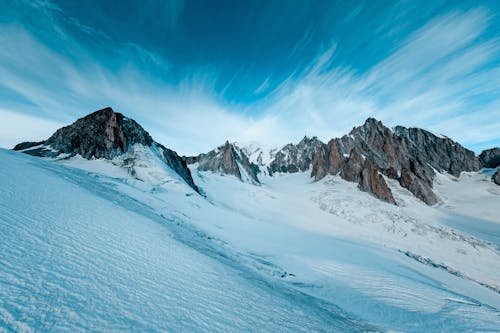 Low Angle Photo of Mountain Ranges