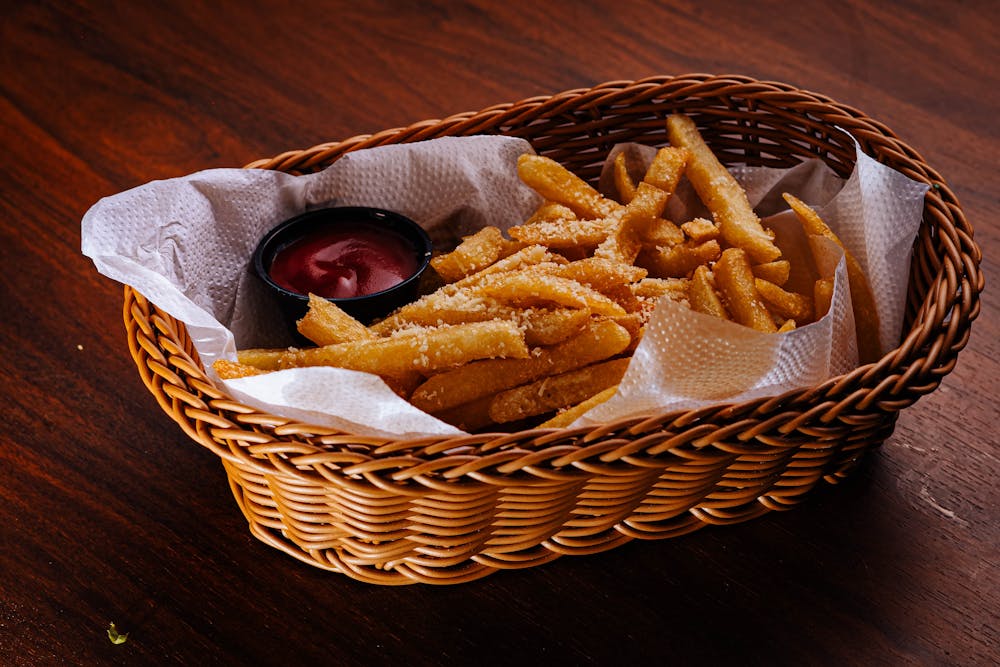 Garlic Parmesan Sweet Potato Fries