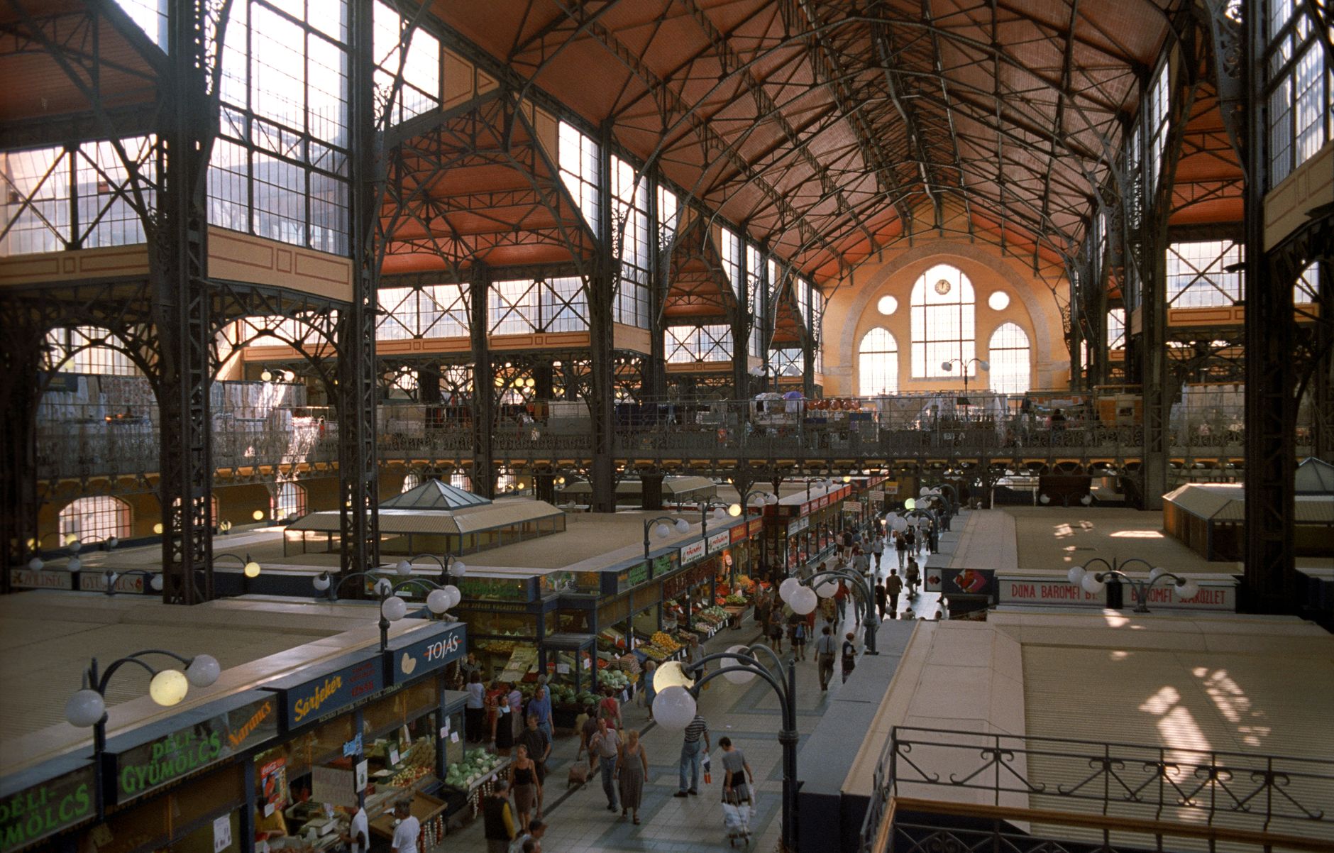Interior of Budapest's Great Market Hall