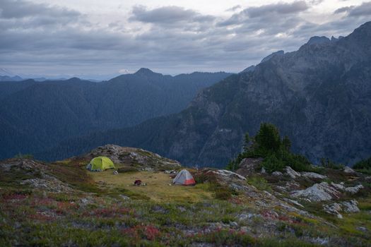 Explore serene wilderness camping at Three Fingers in Darrington, WA, with breathtaking mountain views.
